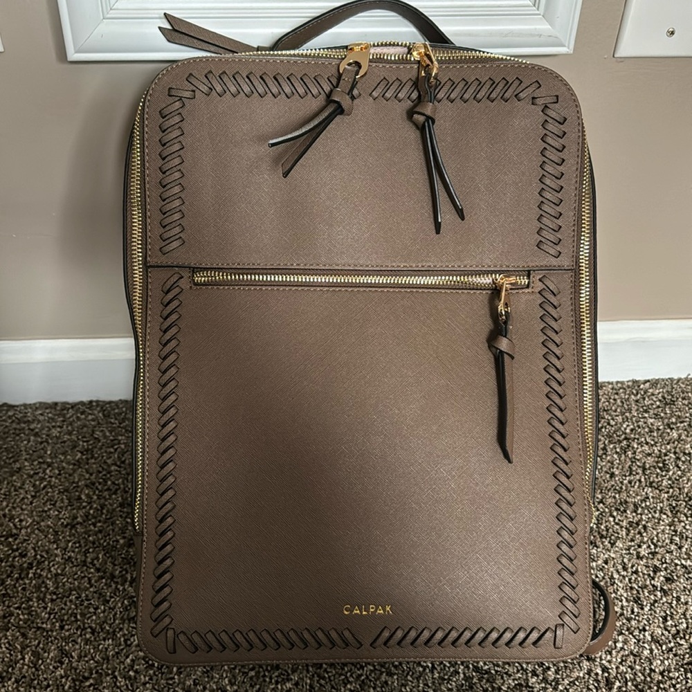 Calpak Kaya 15in Laptop Backpack with luggage sleeve holder